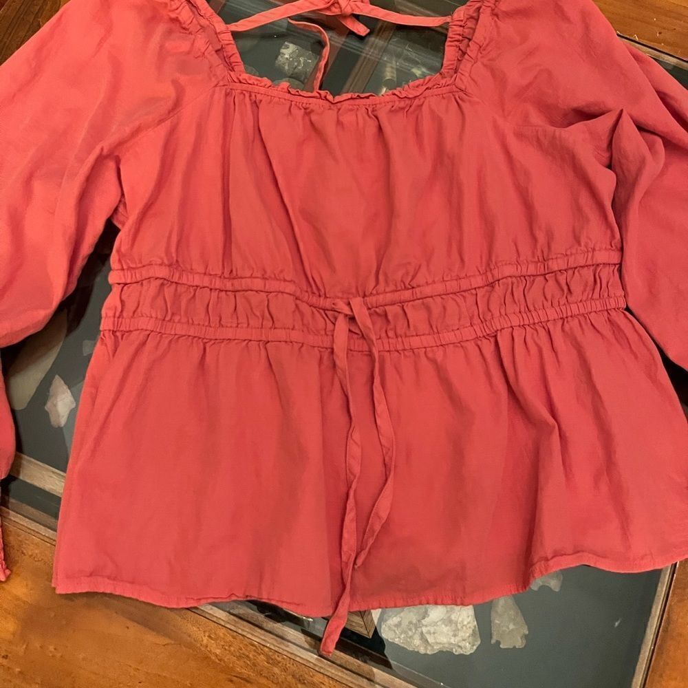 Ava & Viv Coral Top Vintage Look So Cute 1XL